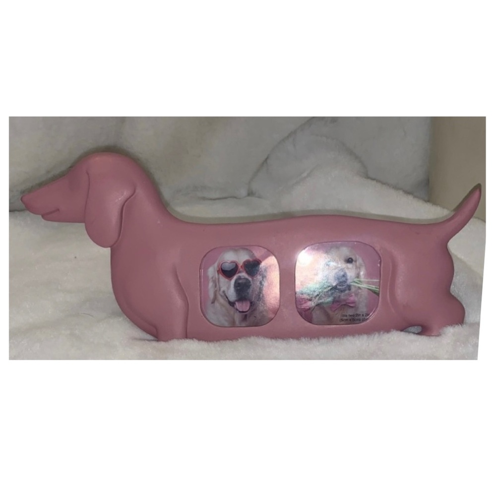 🪢 Dachshund Pink Doxie Dog Picture Frame NWT
